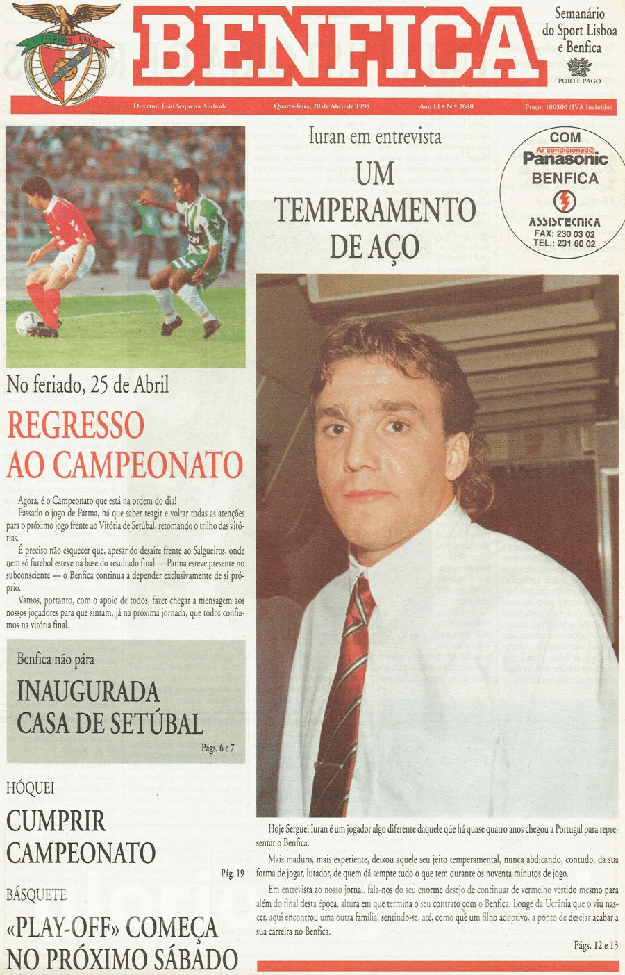 jornal o benfica 2688 1994-04-20